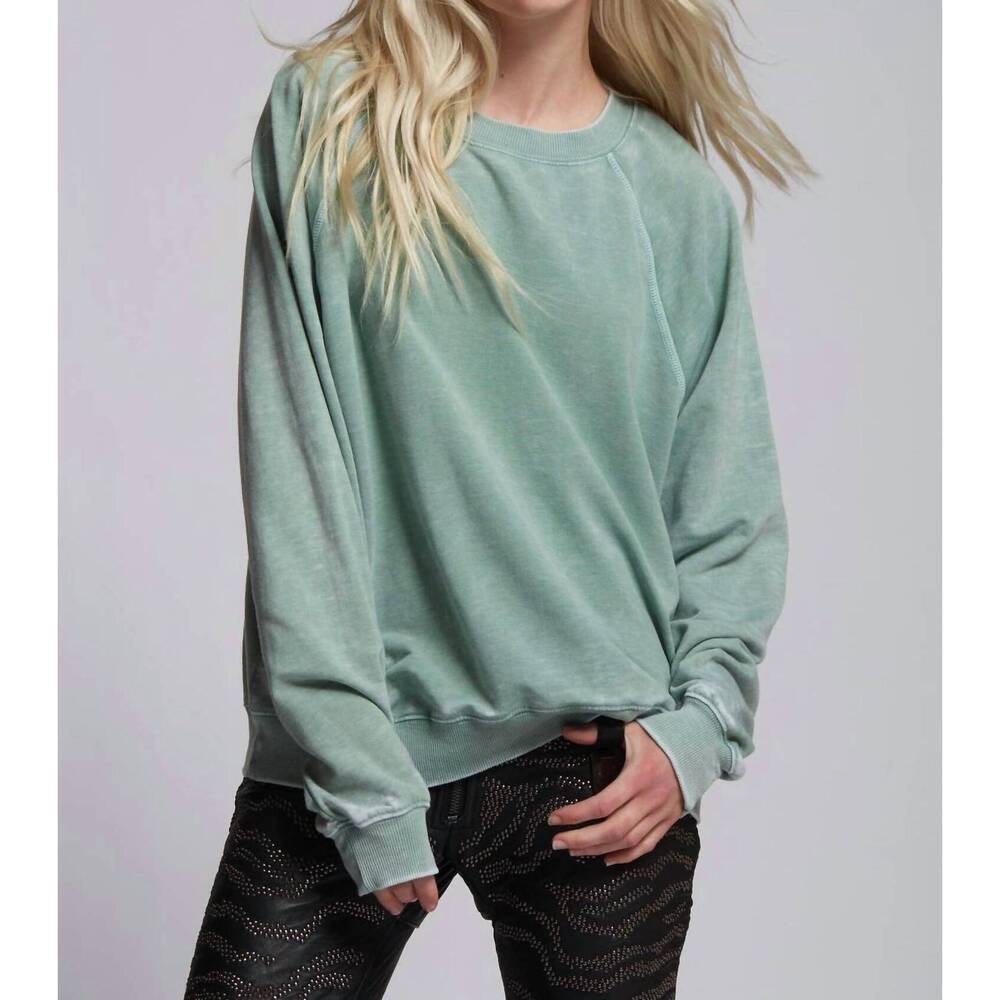 NEW GOOD KARMA unisex - vintage washed sweatshirt in dill weed